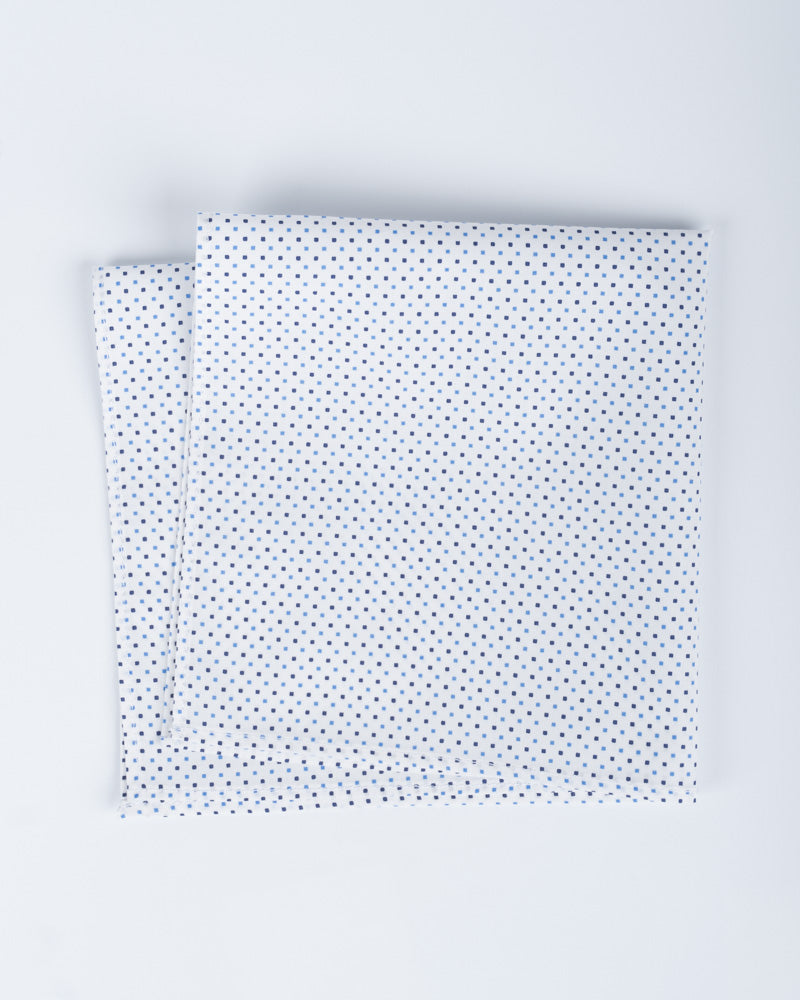 Pañuelo de Algodón - Blanco puntos