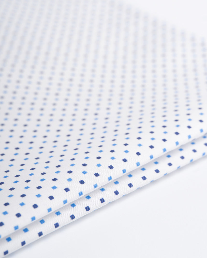 Pañuelo de Algodón - Blanco puntos