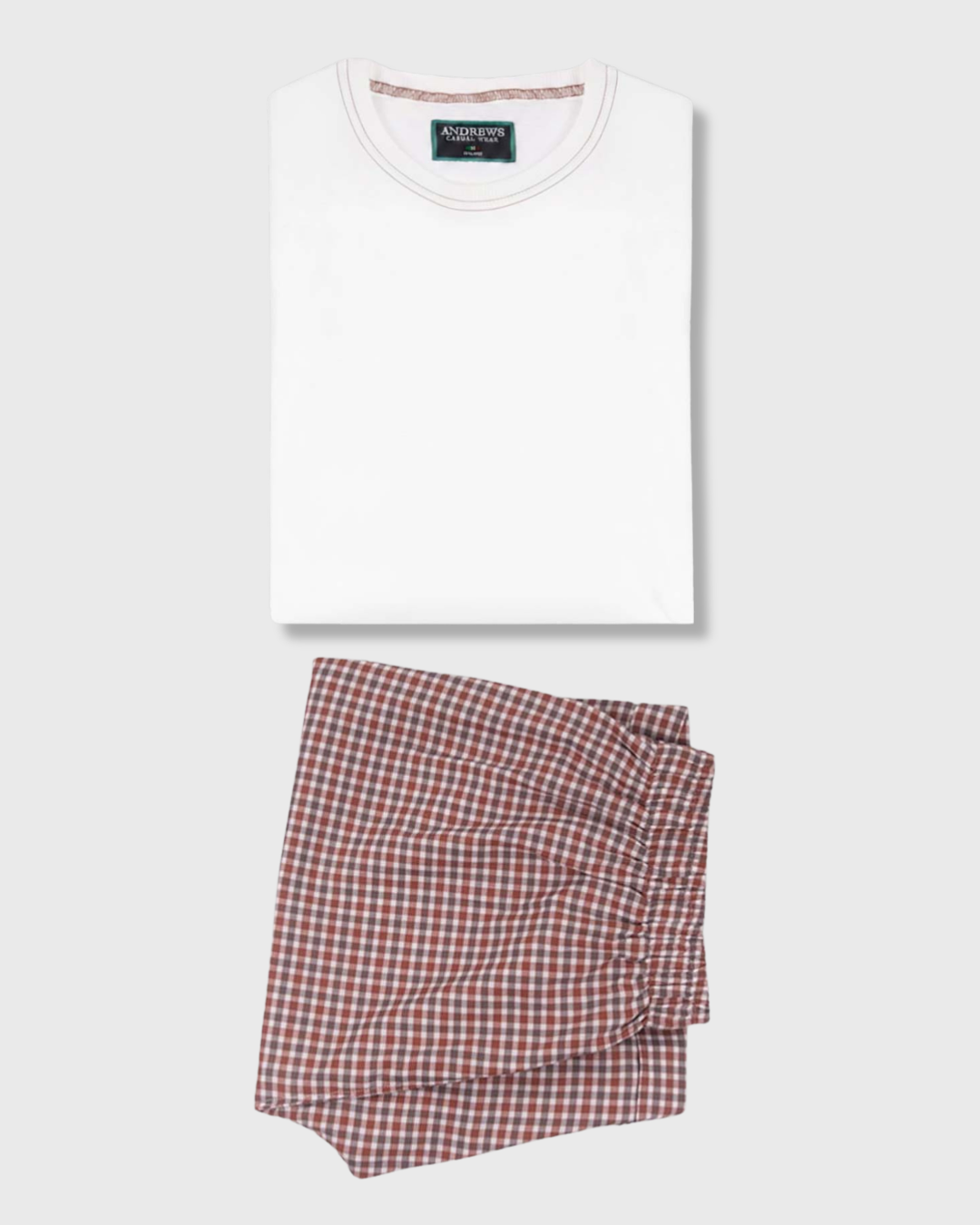 Men's Orange Pima Cotton Pajamas