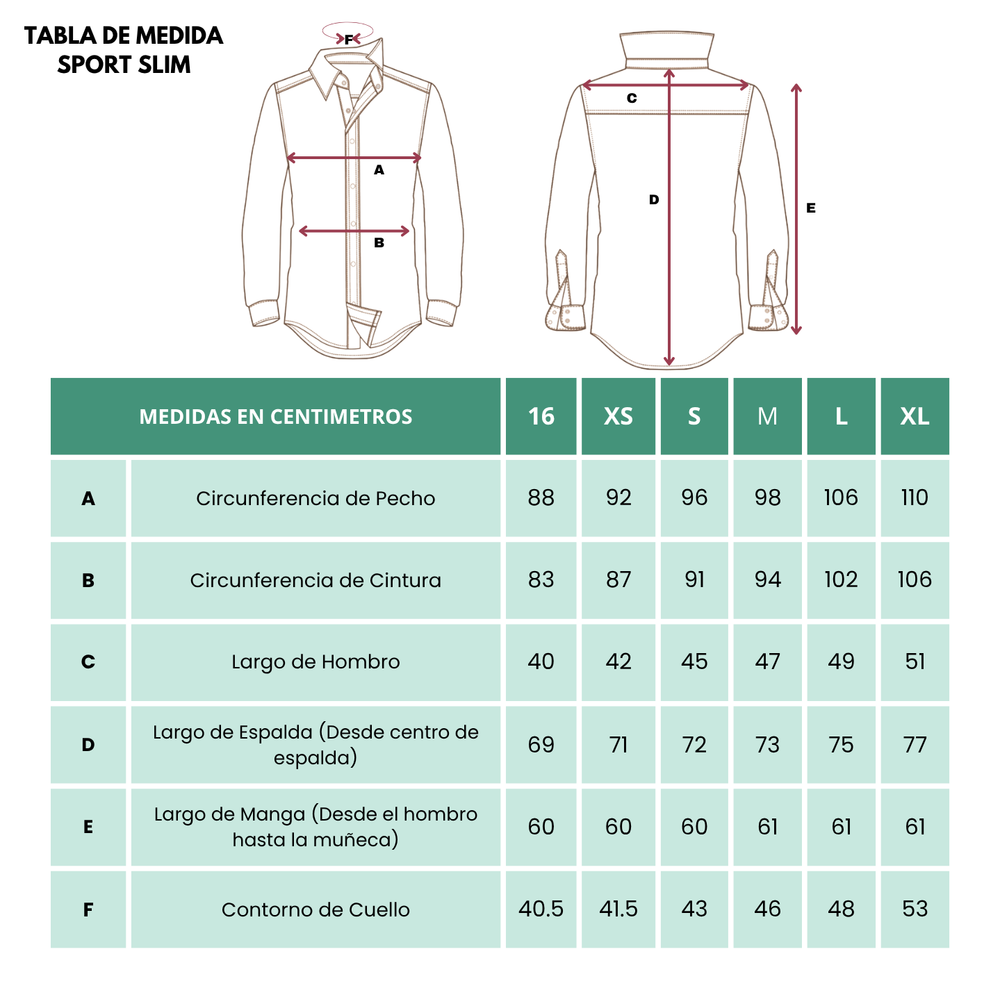 Guía de tallas