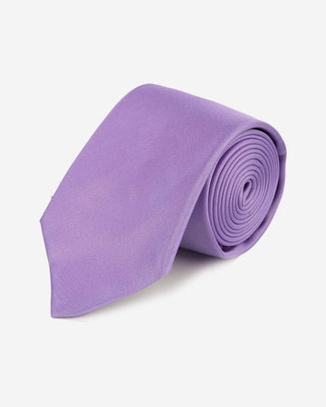 Corbata Hombre de Color Lila Sólido