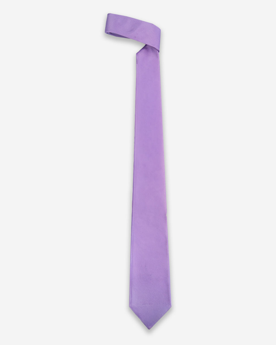Corbata de Color Lila Sólido