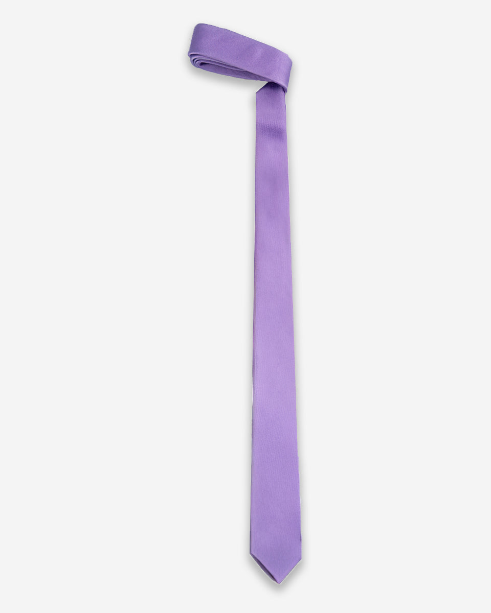 Corbata Slim de Color Lila