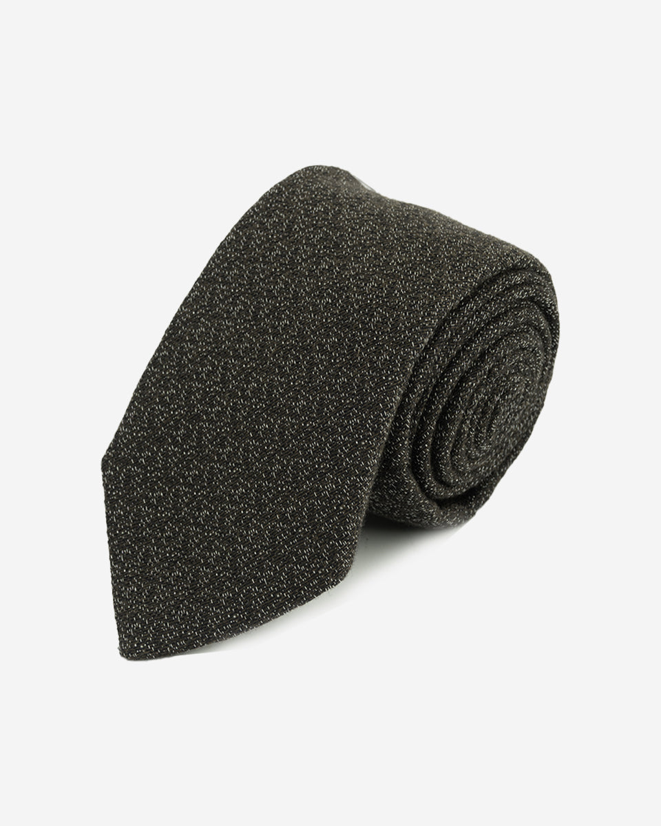 Corbata Negra con Diseño Texturizado