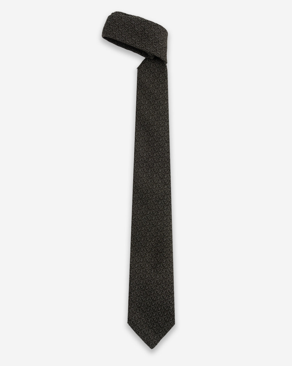 Corbata Negra con Diseño Texturizado