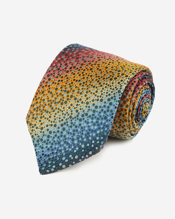 Corbata Hombre Multicolor con Diseño Geométrico Texturizado