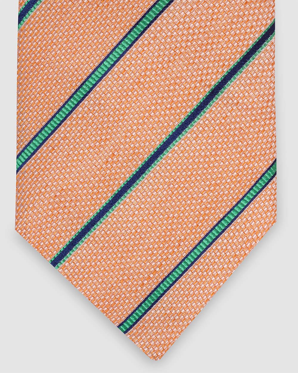 Corbata Fondo Rosado Rayas Verdes