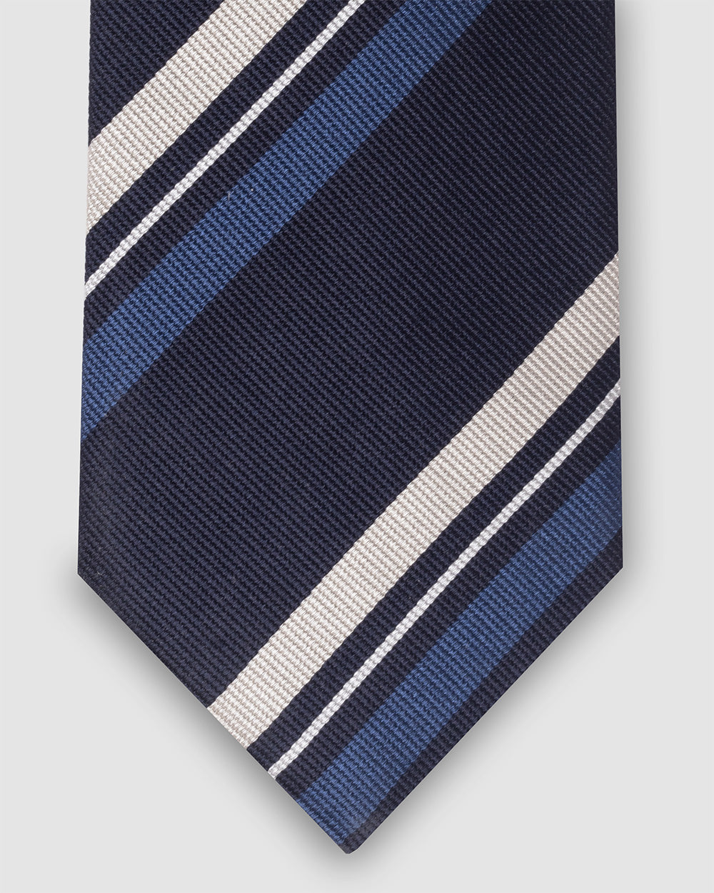 Corbata Fondo Azul Rayas Beige