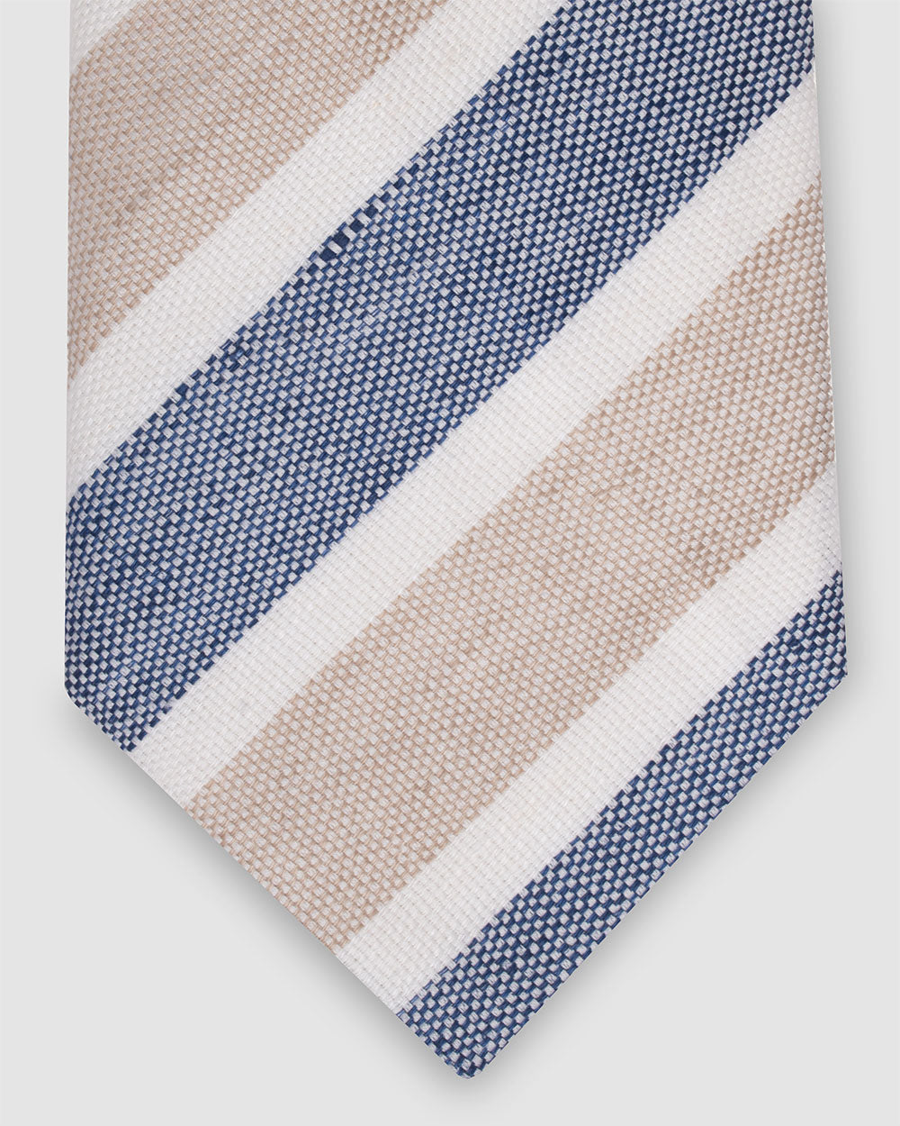 Corbata Acero Blanco Beige