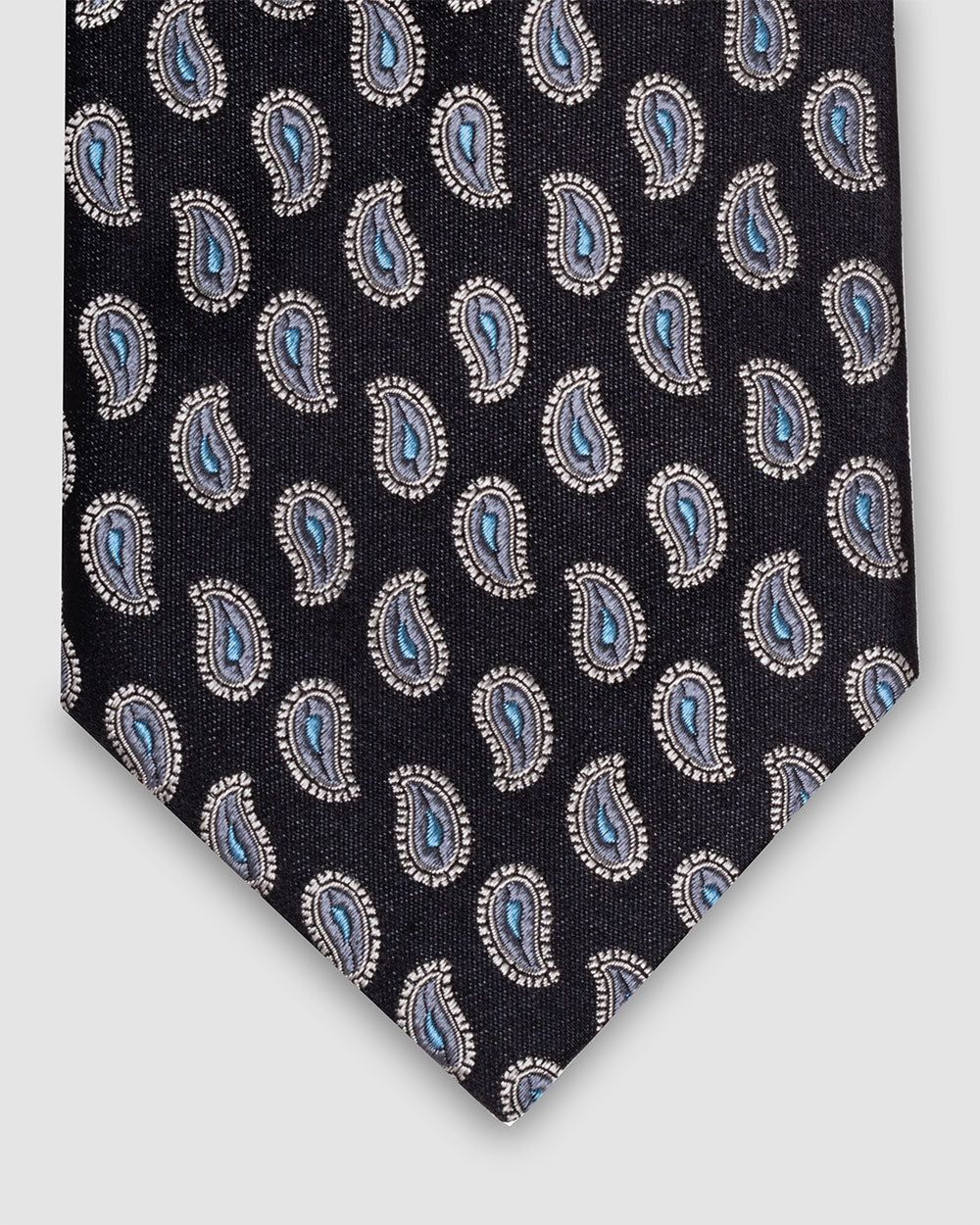Corbata Fondo Azul Con Diseño
