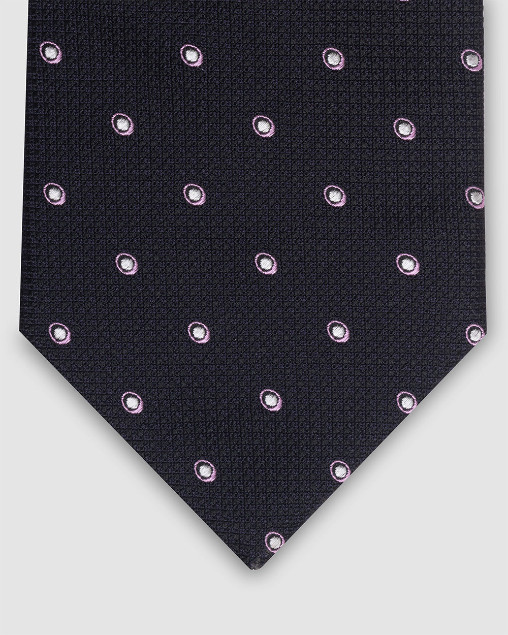 Corbata Fondo Azul Detalles Rosados