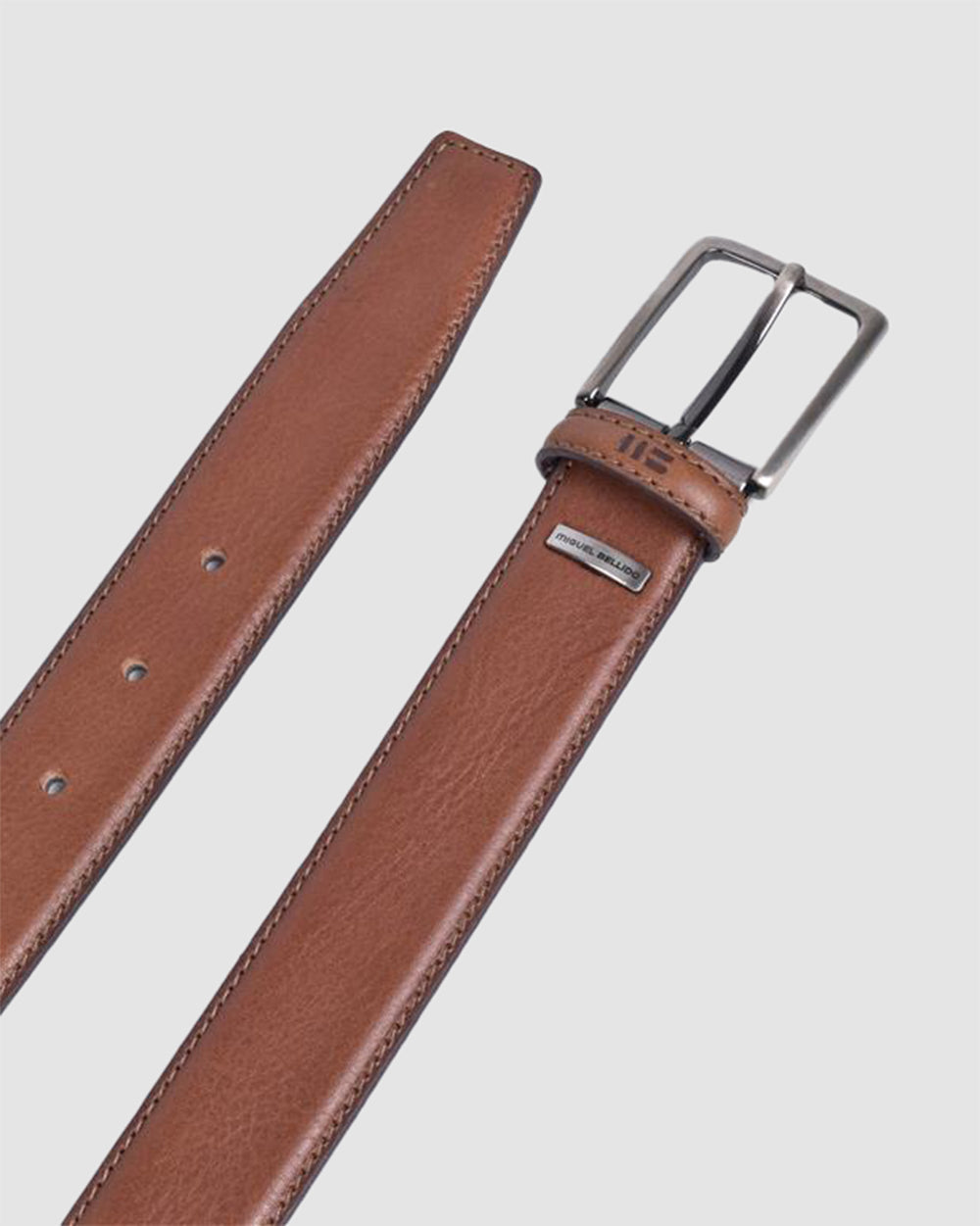 Correa De Vestir Cuero Marron Claro