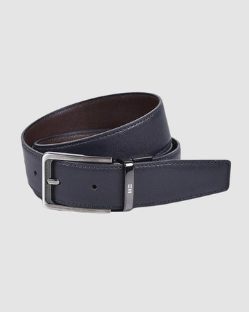 Correa Reversible Hebilla Clasica Negro Marrón