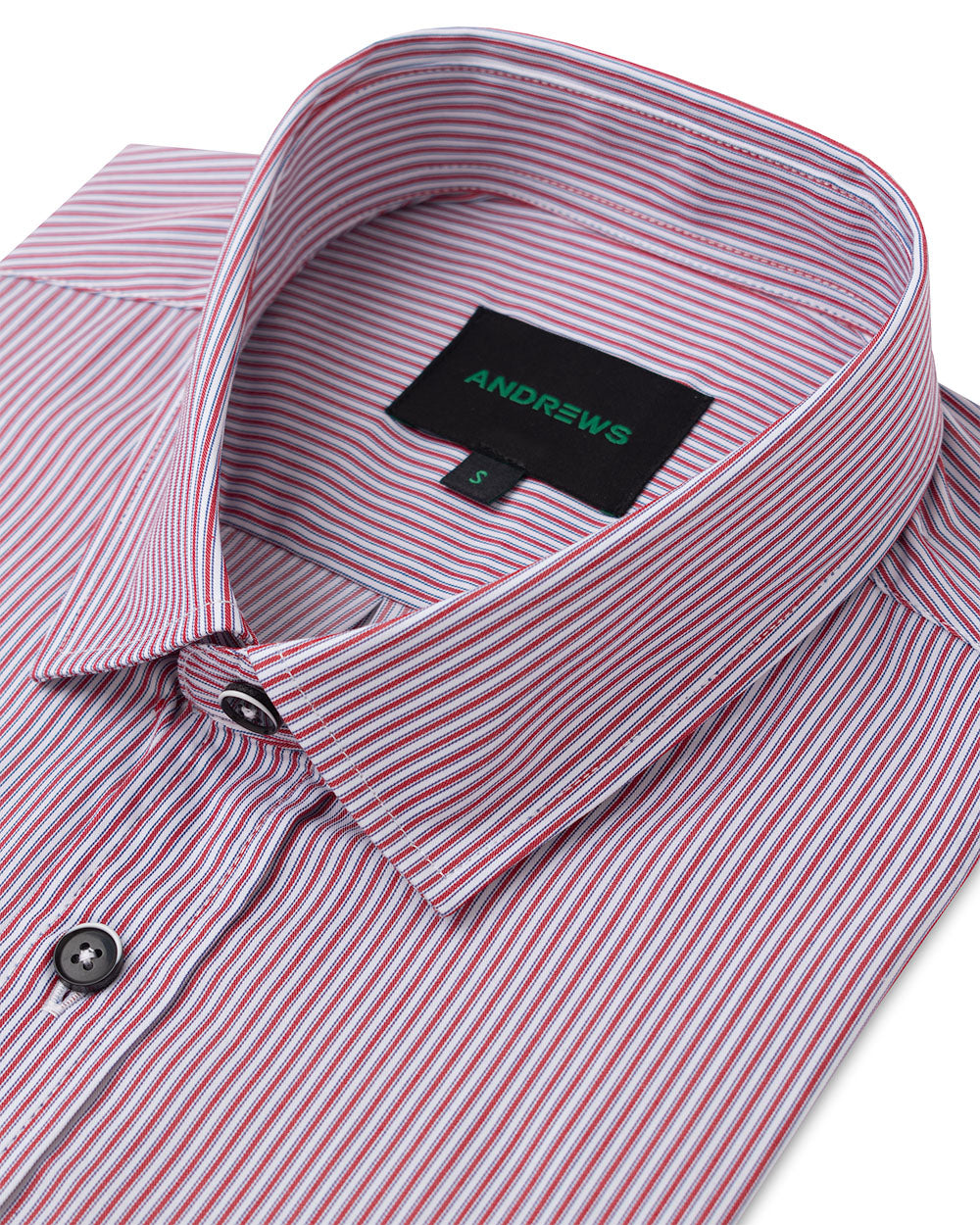 Camisa Casual twill sarga - Cuello Italiano  puño simple 2 botones regular rojo