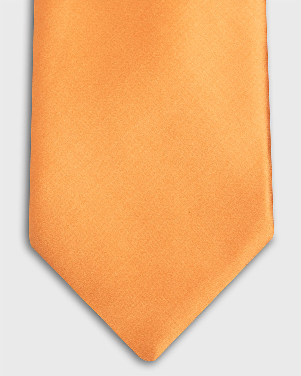 Corbata color Naranja Satinada