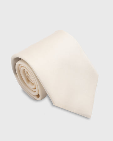Corbata color Crema
