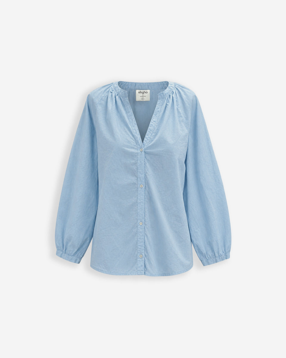 Blusa para Mujer Luz de Color Celeste