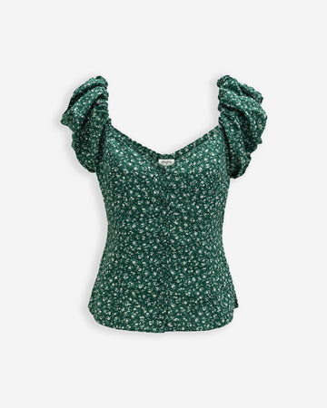 Blusa para Mujer Esmeralda de Color Verde con Diseño