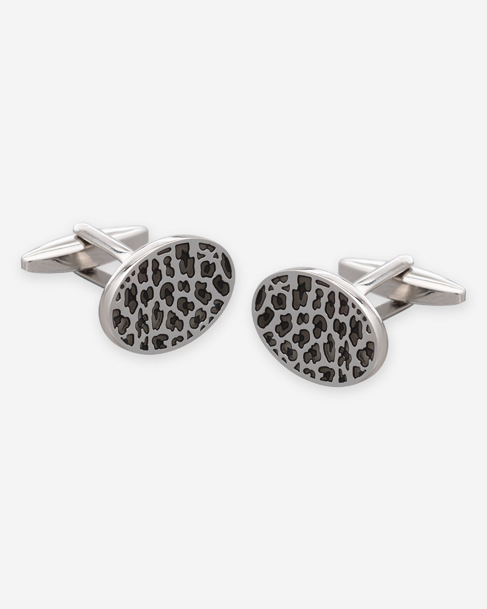 Silver Textured Square Cufflinks