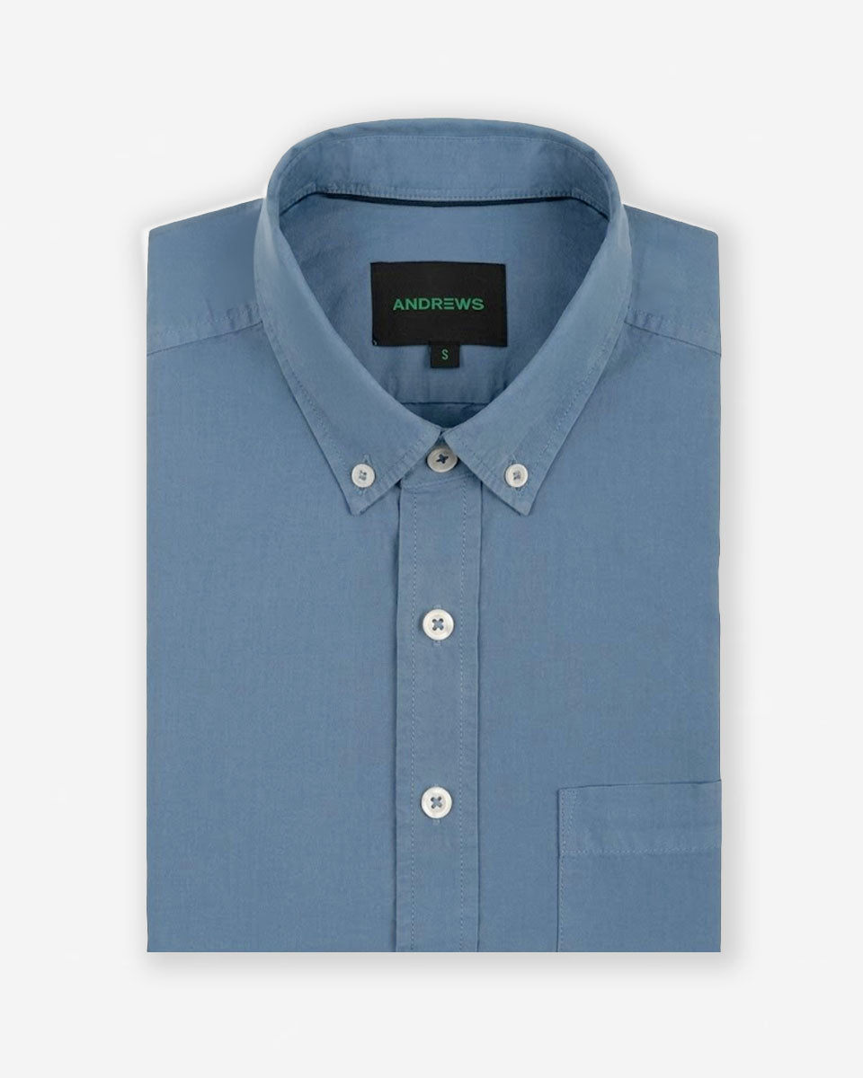 Camisa Casual Manga Corta Color Moonlight