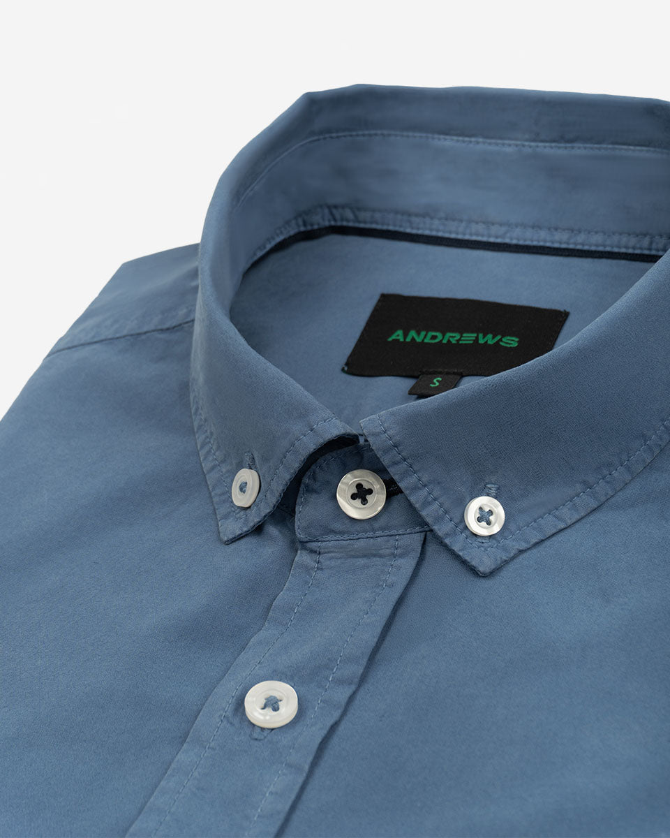 Camisa Casual Manga Corta Color Moonlight