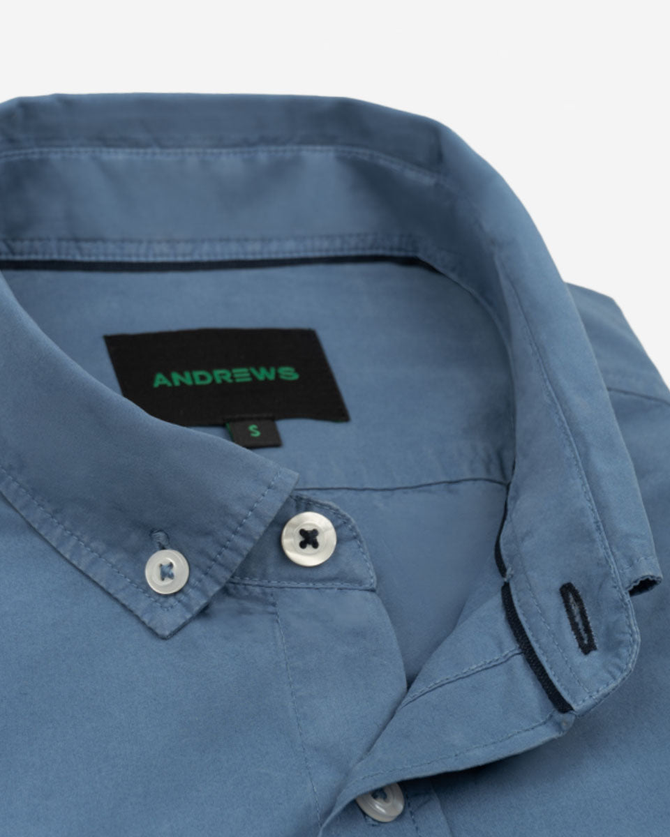 Camisa Casual Manga Corta Color Moonlight