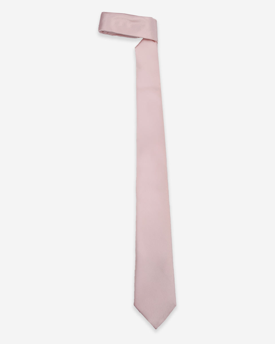 Corbata Color Rosado Pastel Sólido