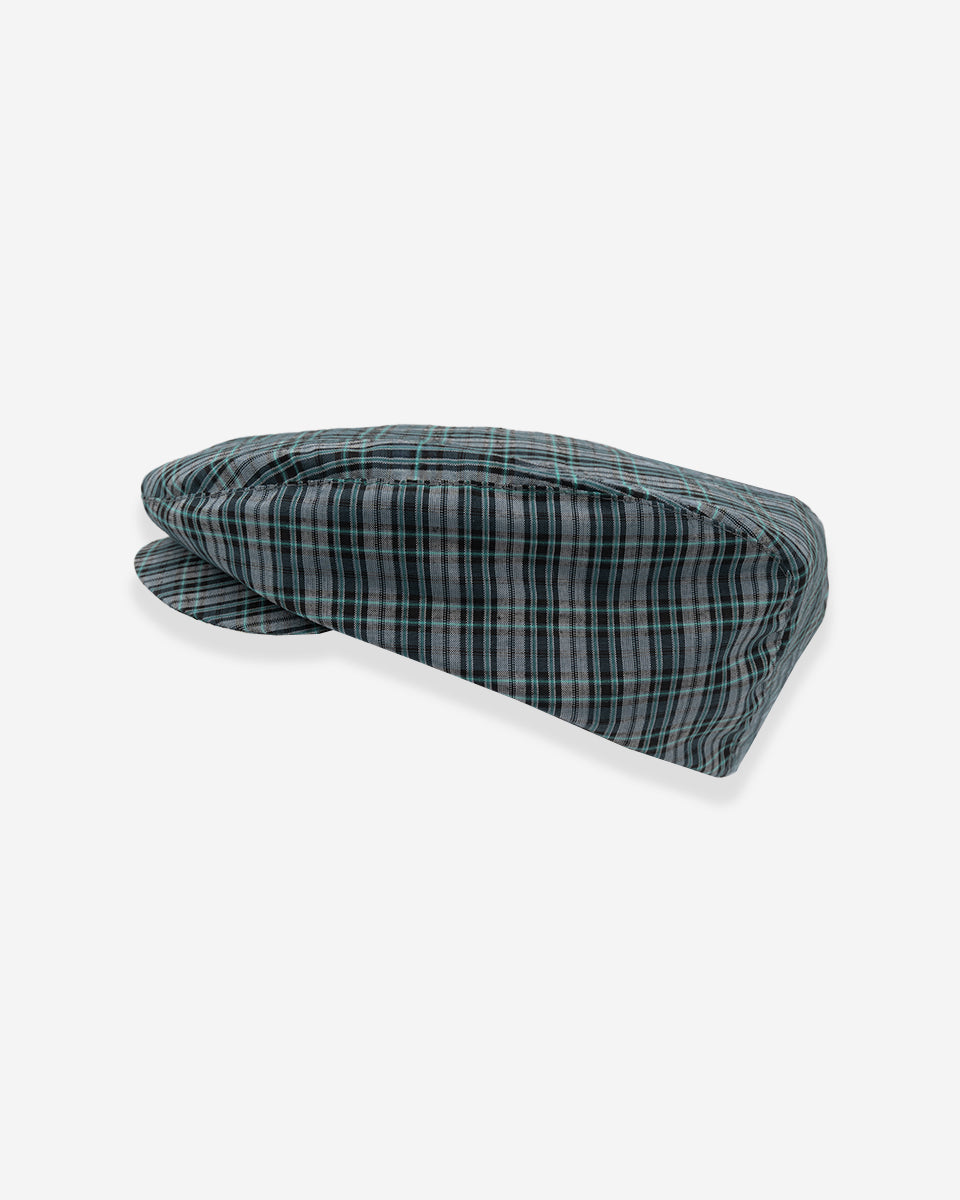 Boina de Algodón para Hombre - Azul Turquesa con Diseño