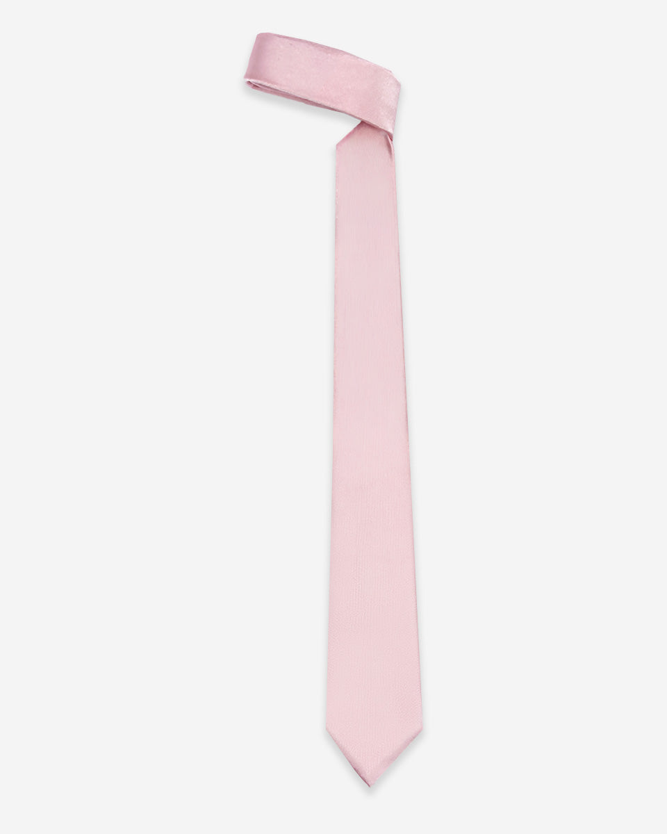 Corbata Color Rosado Bebé Sólido