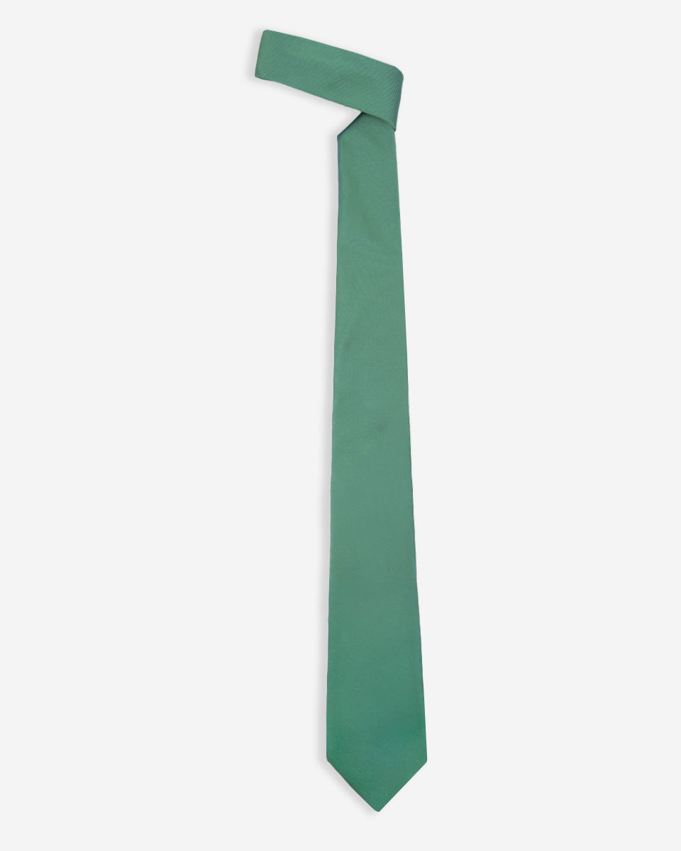 Corbata Color Verde Esmeralda con Finas Líneas