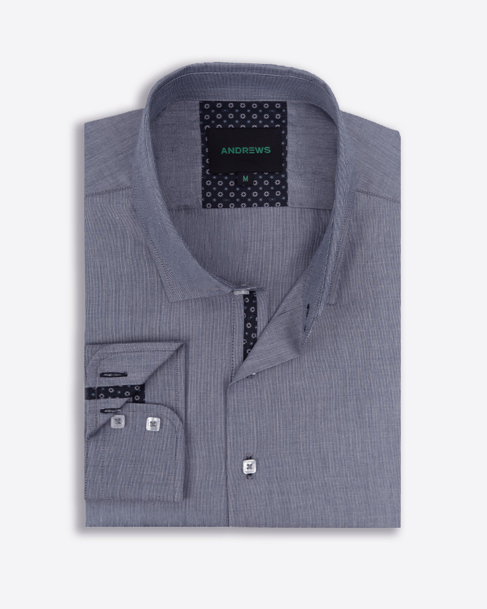 Camisa Casual para Hombre Plomo Gris - Colección Firenze