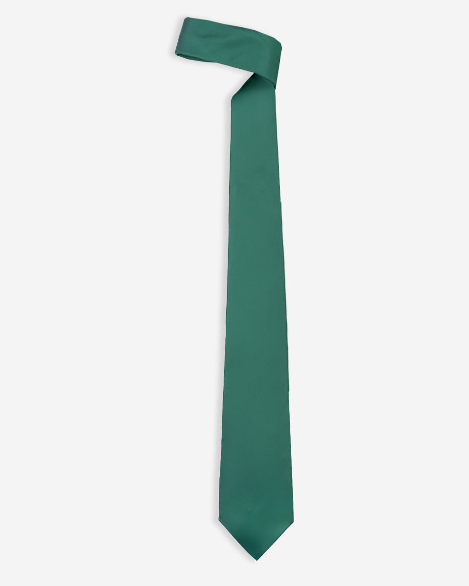 Corbata Color Verde Jade Sólido