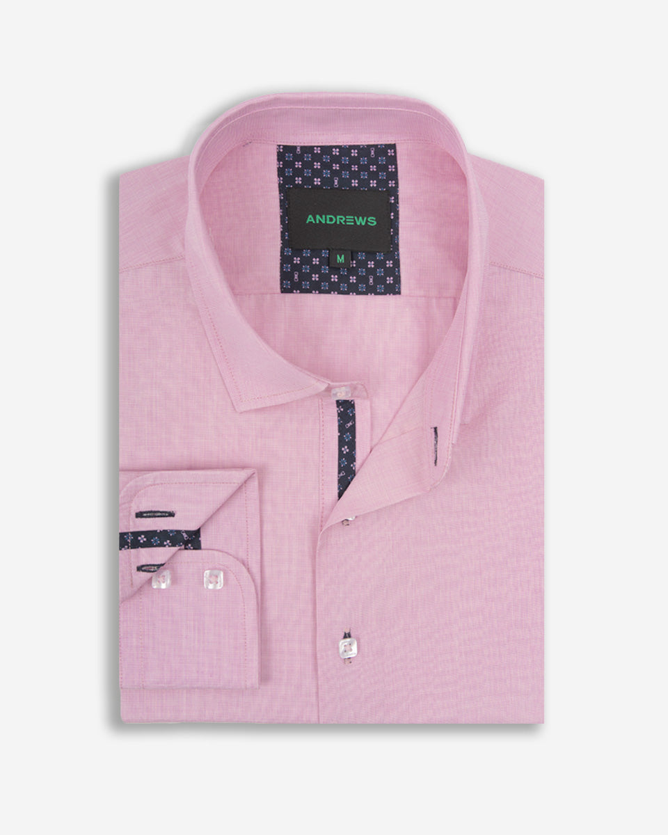 Camisa Casual para Hombre Rosado - Colección Firenze