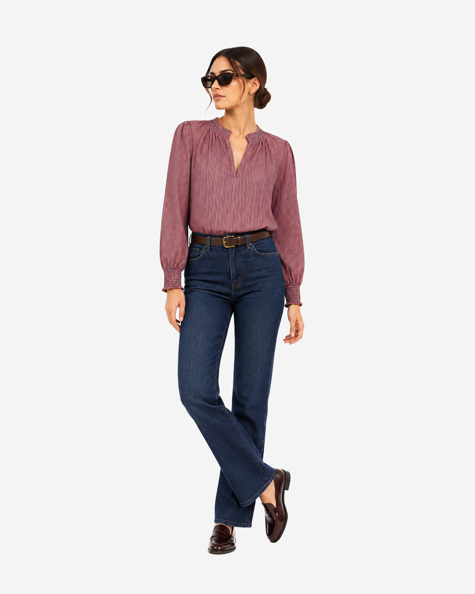 Blusa para Mujer Rina de Color Ladrillo