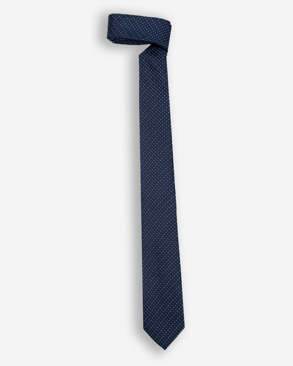 Corbata Color Azul con Diseño de Rombos Azules y Grises