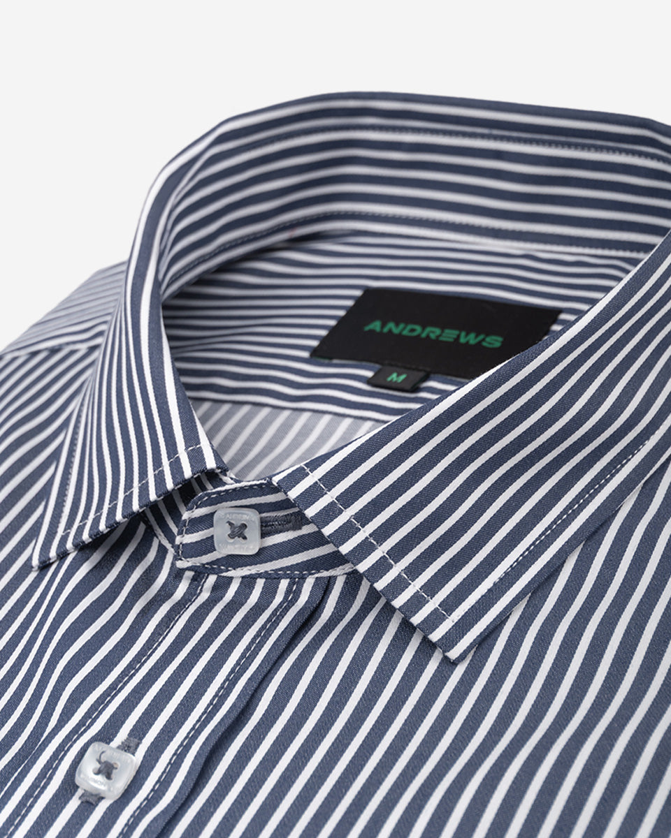 Camisa Casual para Hombre Azul a Rayas - Portofino Collection