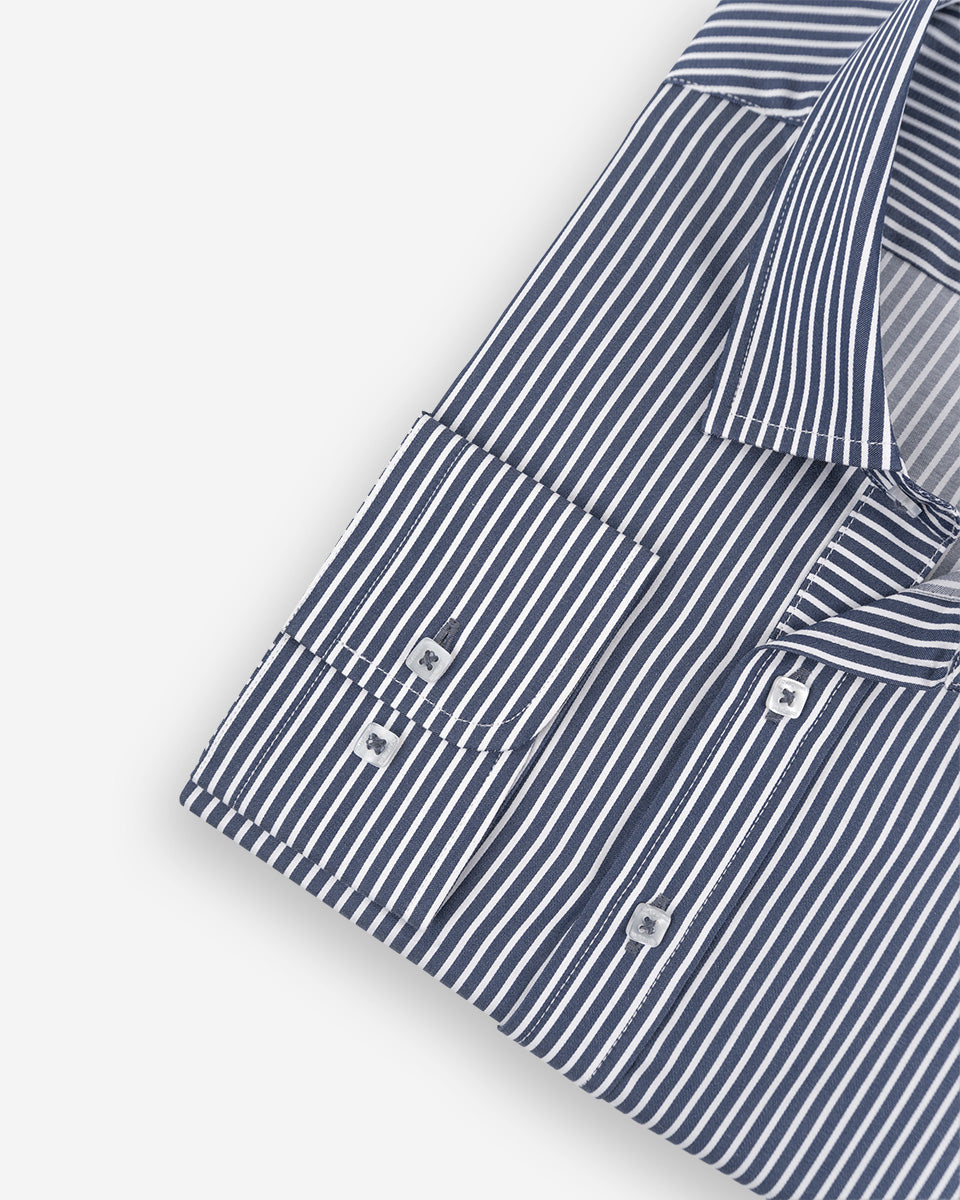 Camisa Casual para Hombre Azul a Rayas - Portofino Collection