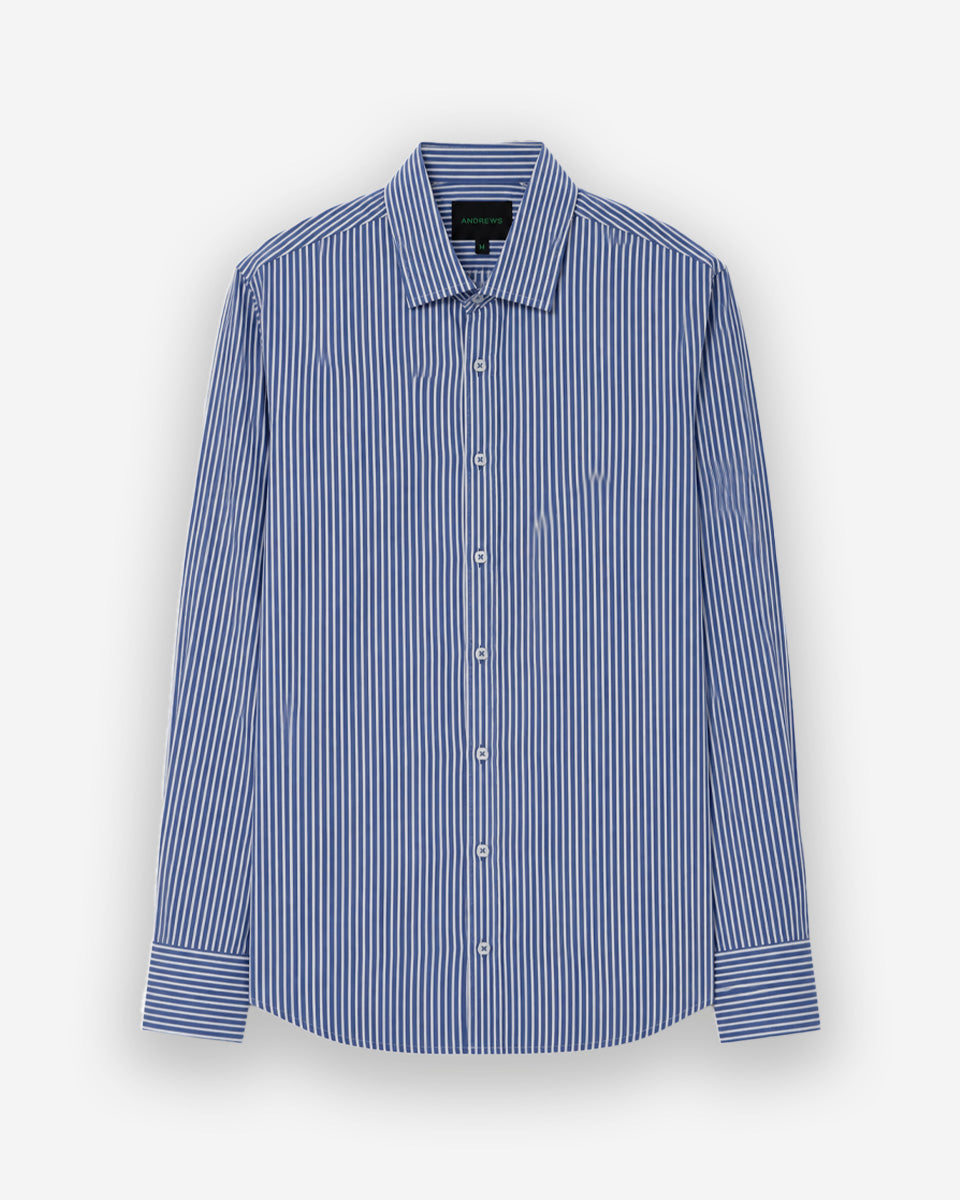 Camisa Casual para Hombre Azulino a Rayas - Portofino Collection