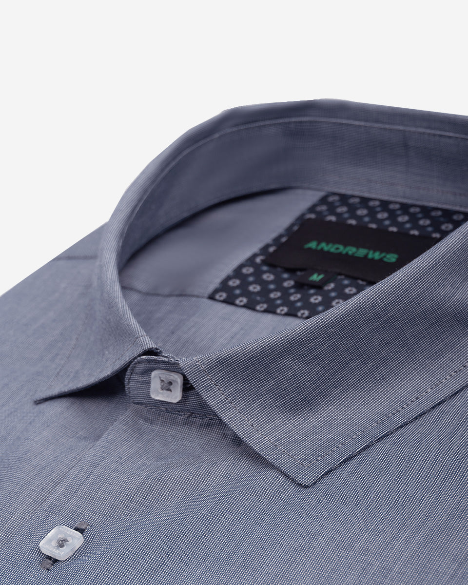 Camisa Casual para Hombre Plomo Gris - Colección Firenze