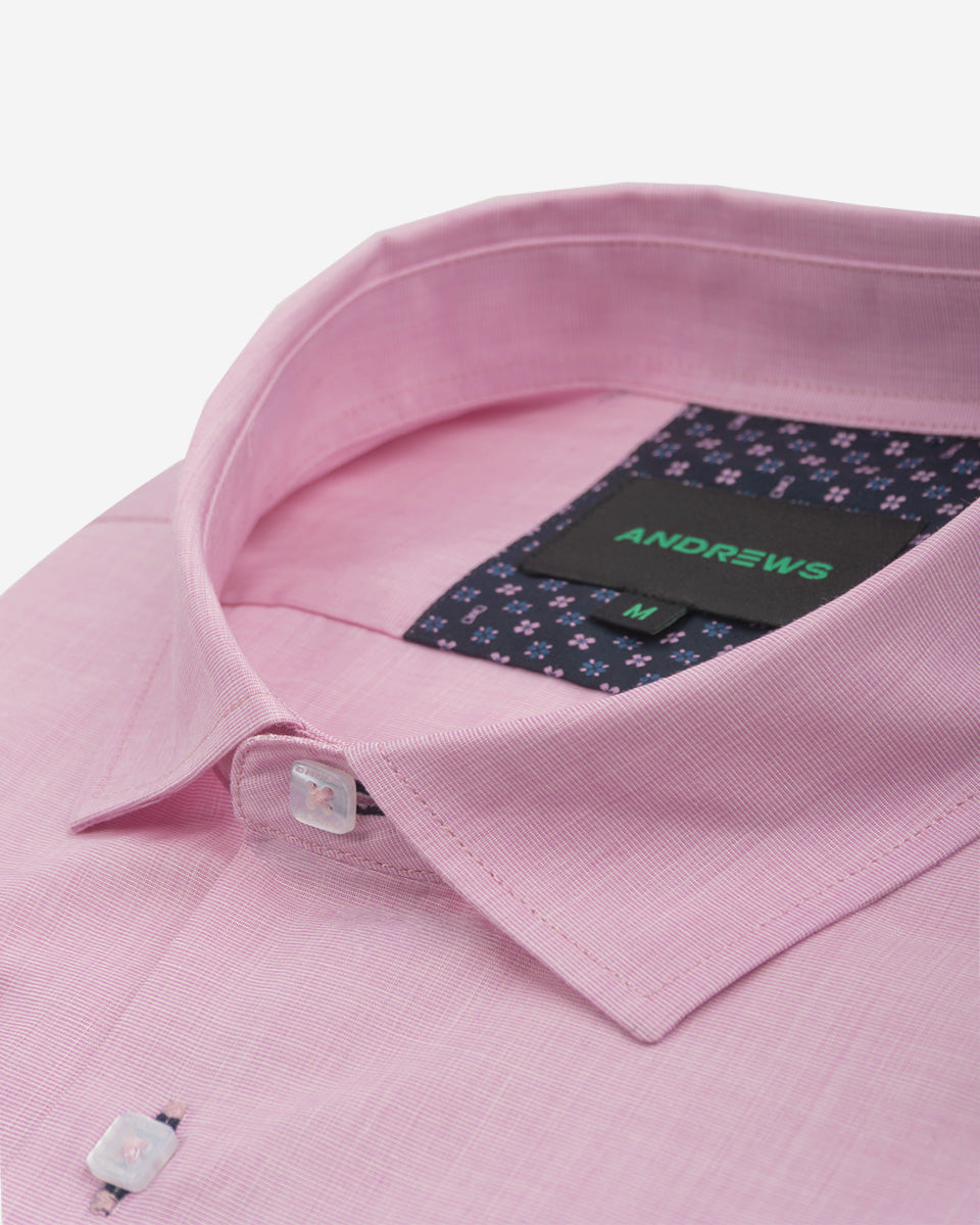 Camisa Casual para Hombre Rosado - Colección Firenze