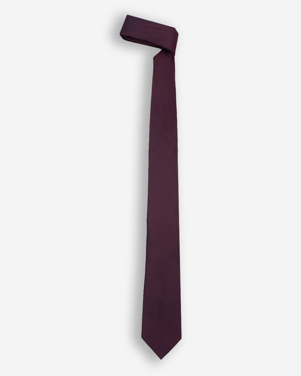 Corbata Color Azul con Micropuntos Rojos
