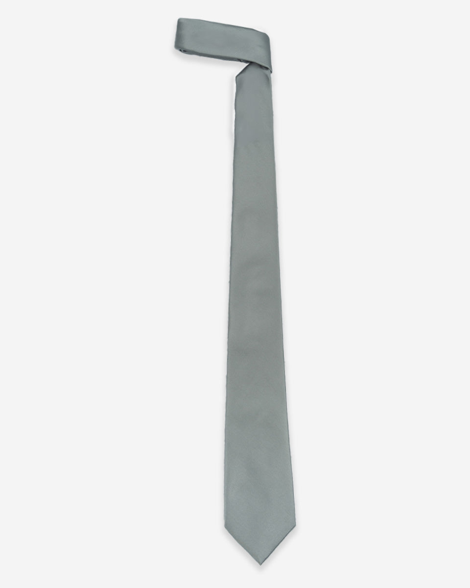 Corbata Color Gris Claro Sólido
