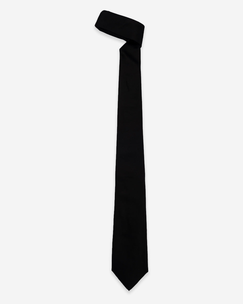 Corbata Color Negro Sólido