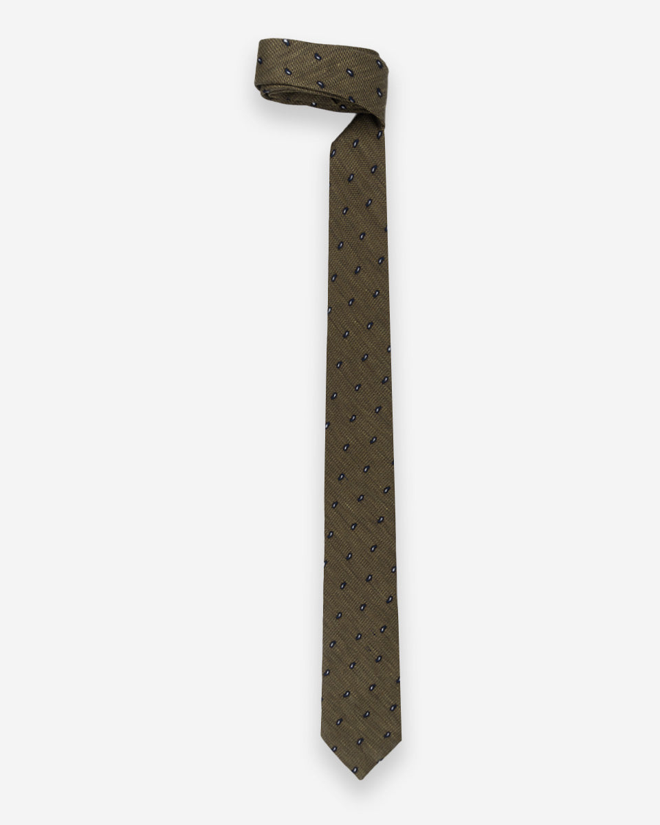 Corbata Marrón Claro con Diseño Paisley