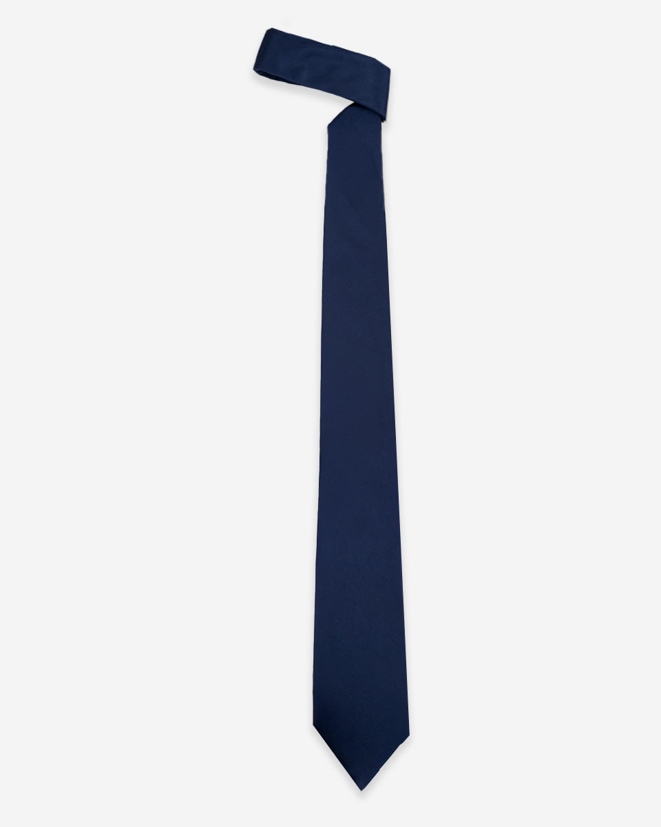 Corbata Color Azul Índigo Sólido