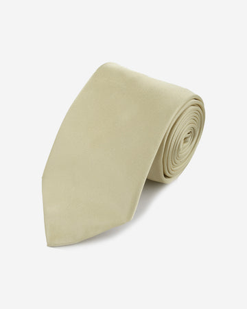 Corbata Color Champagne Sólido
