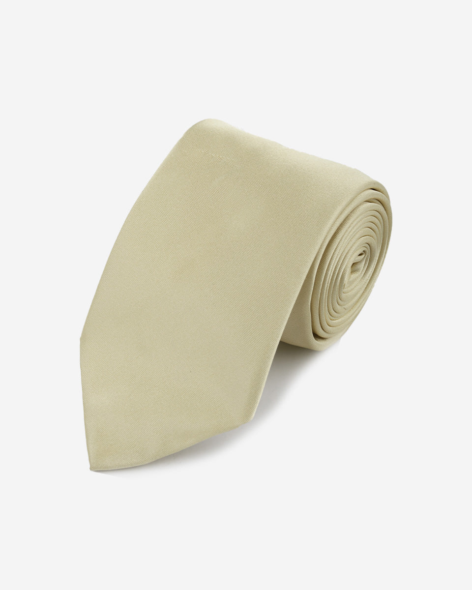 Corbata Color Champagne Sólido