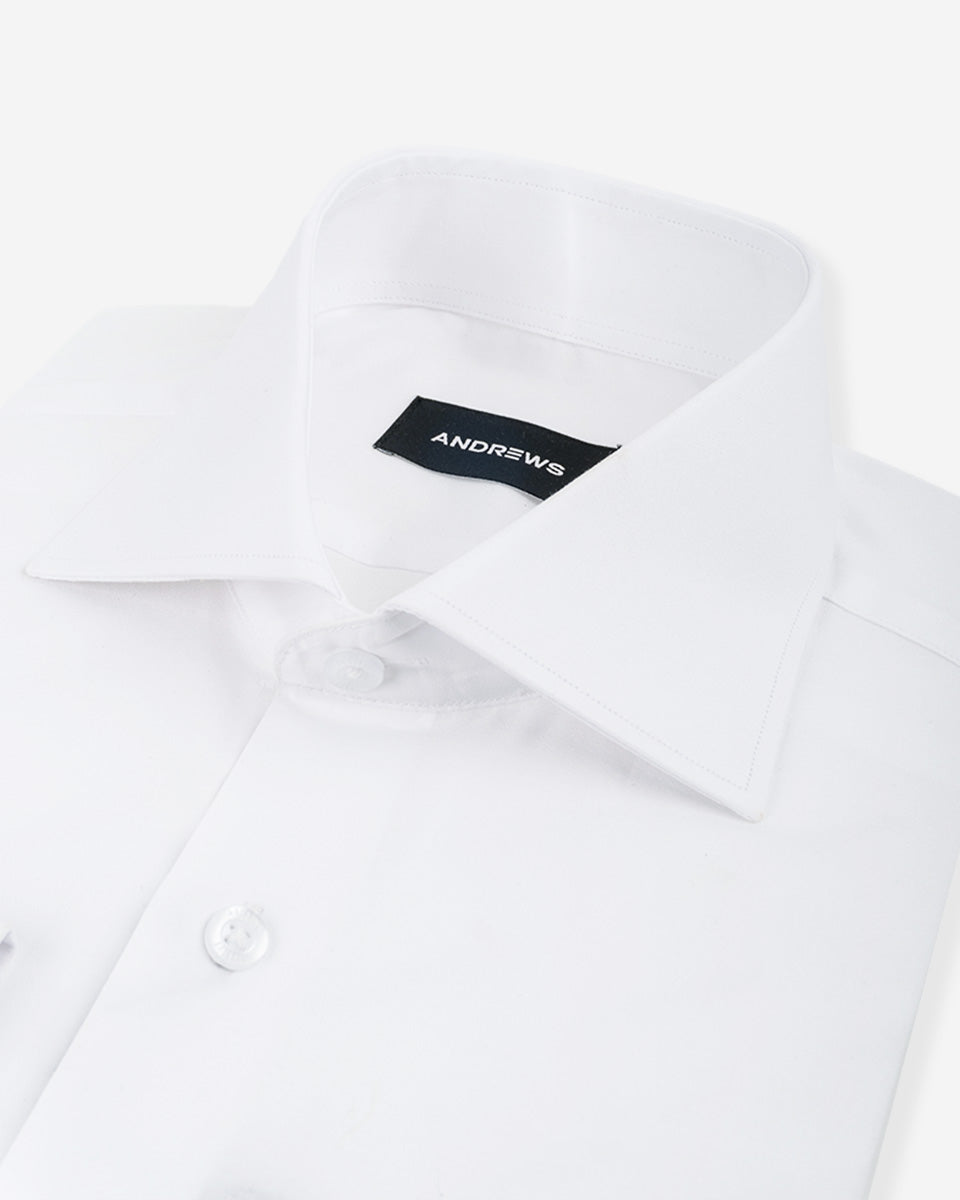 Camisa de Vestir Blanca para Hombre con Puño Gemelo