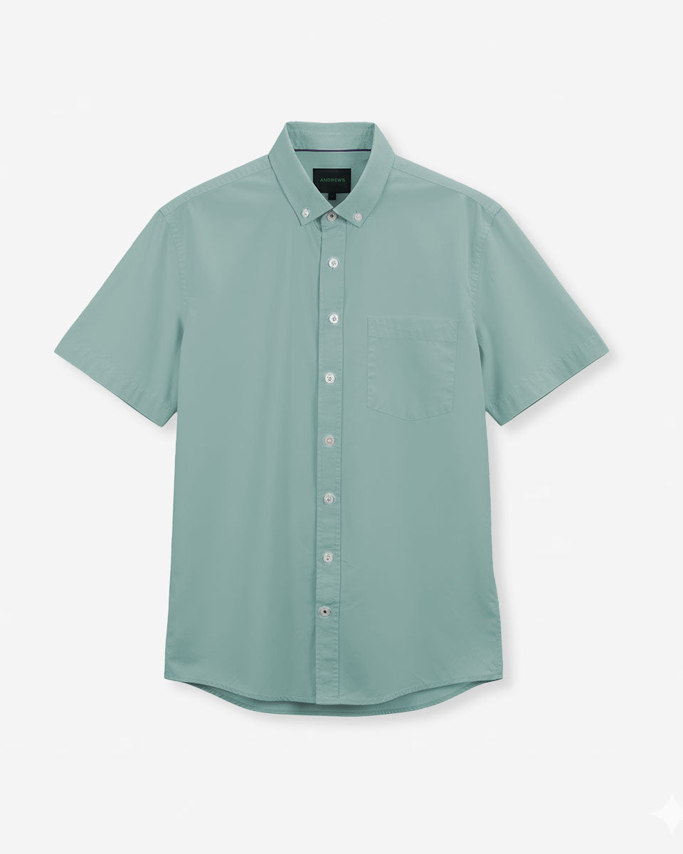 Camisa Casual Manga Corta Color Stone