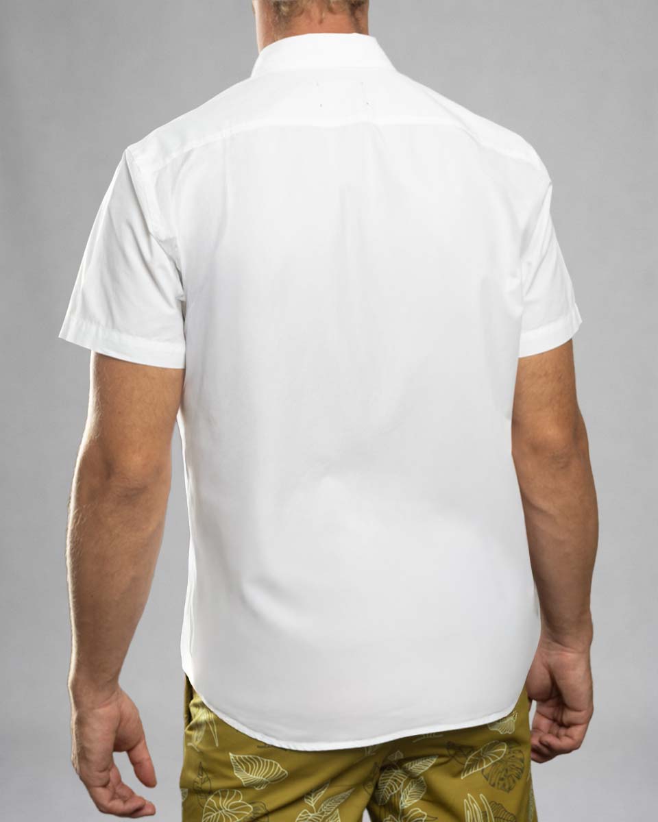 Camisa Casual Manga Corta - Blanco